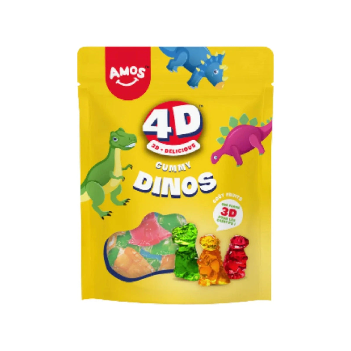 Amos 4D gummy dinos 140g
