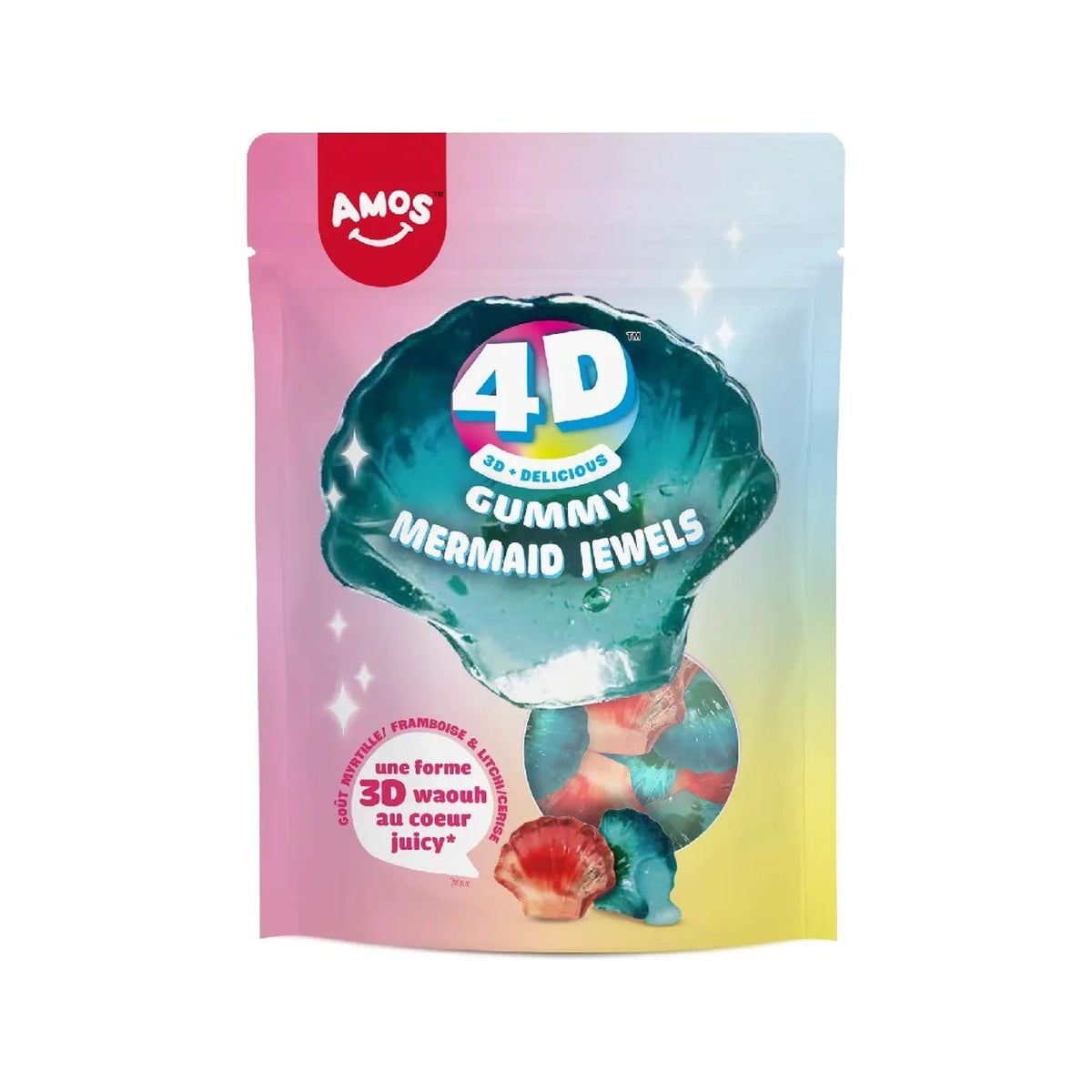 Amos 4D gummy mermaid jewels 120g