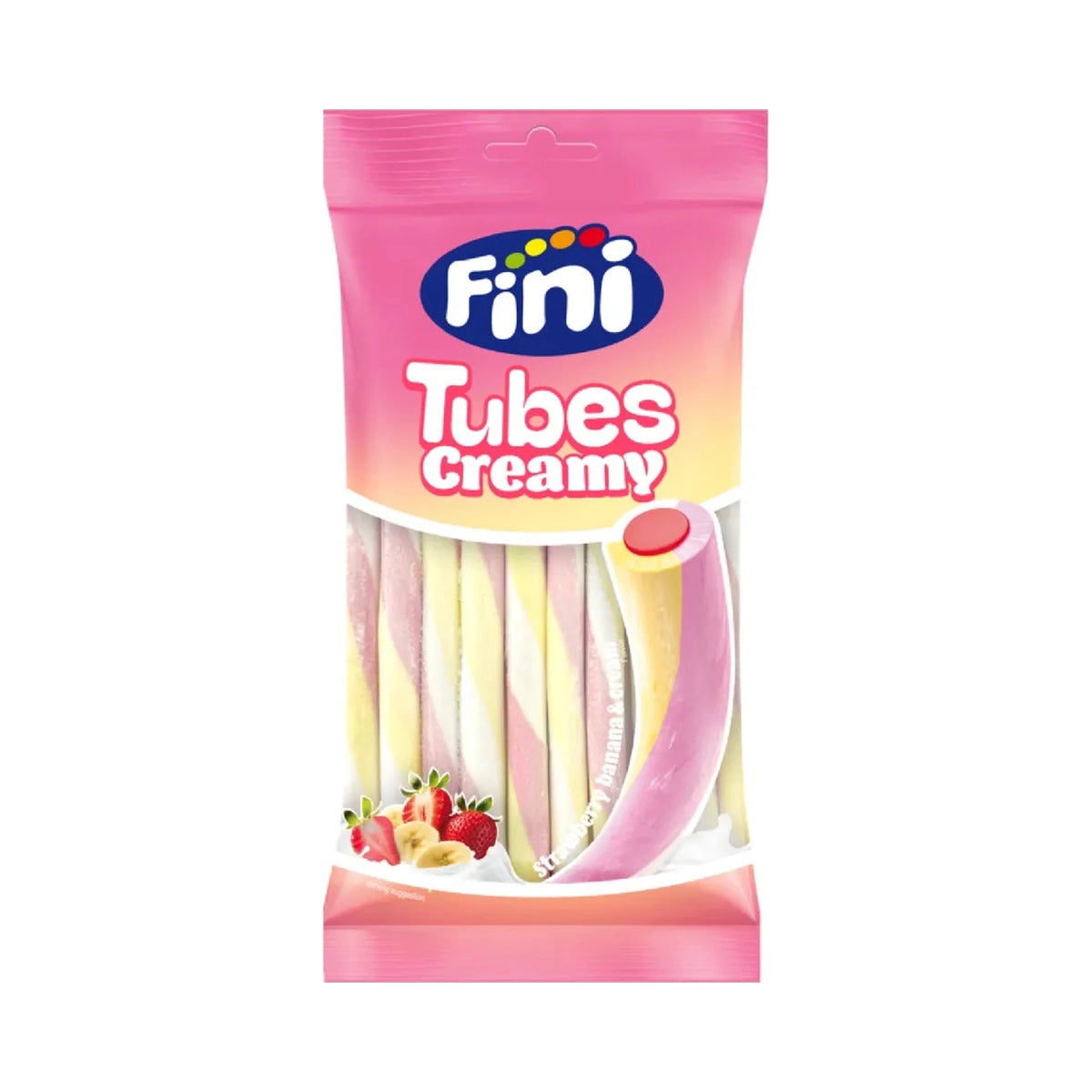 Fini tubes creamy fraise-banane 80g