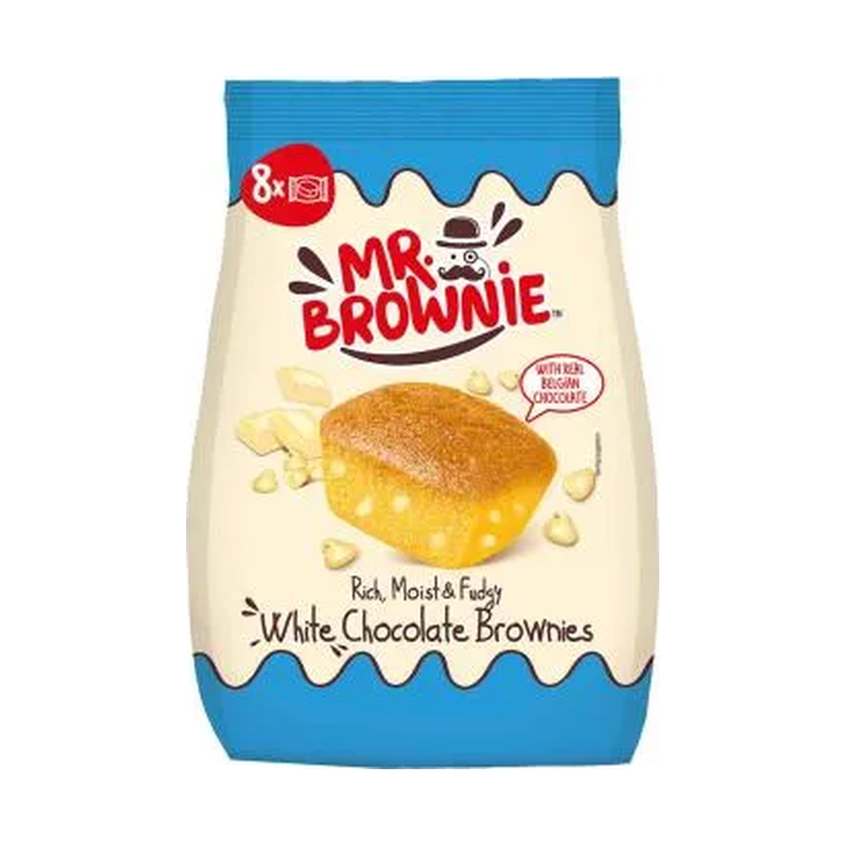 Mr Brownie chocolat blanc 200g