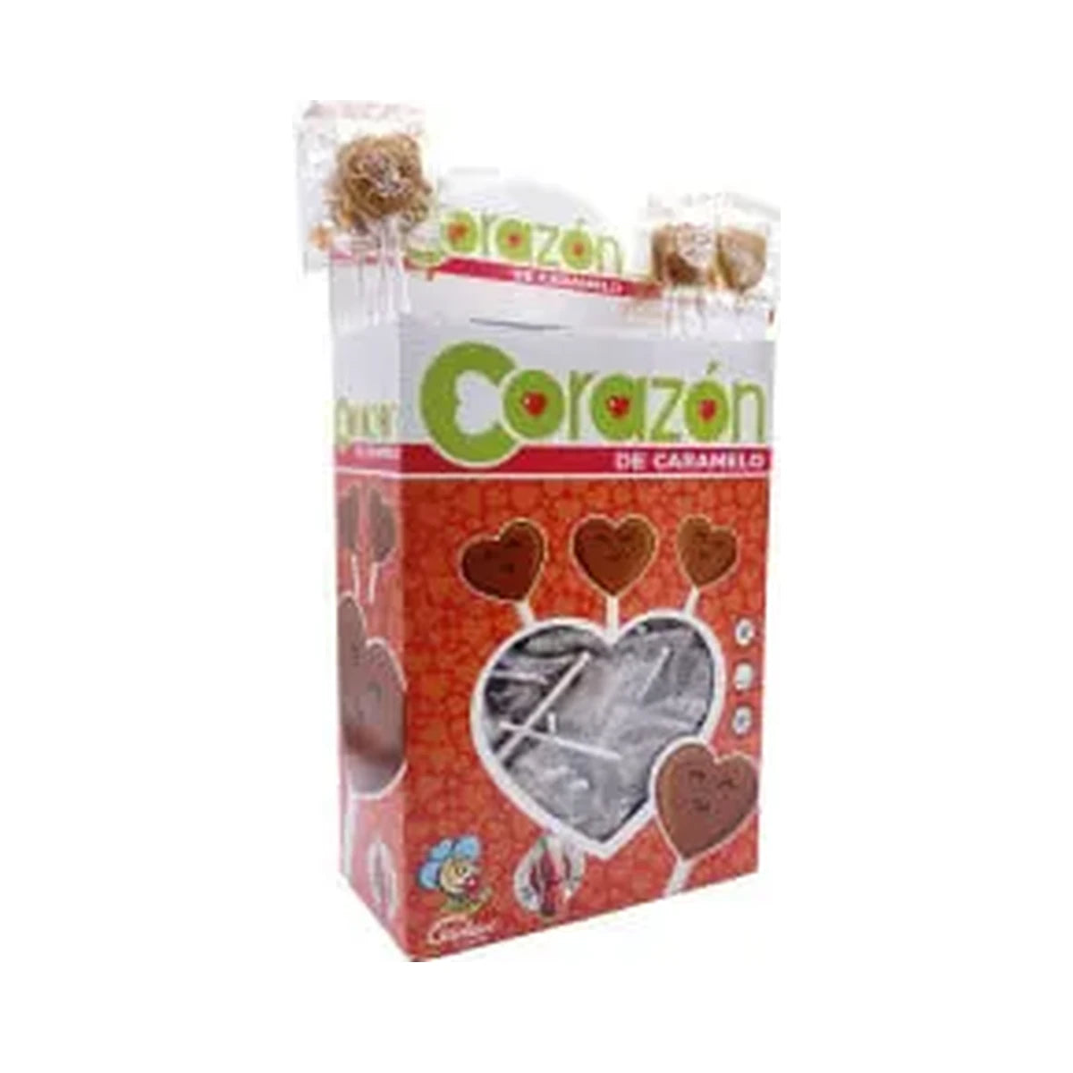 Sucettes cœur cola — boîte de 200