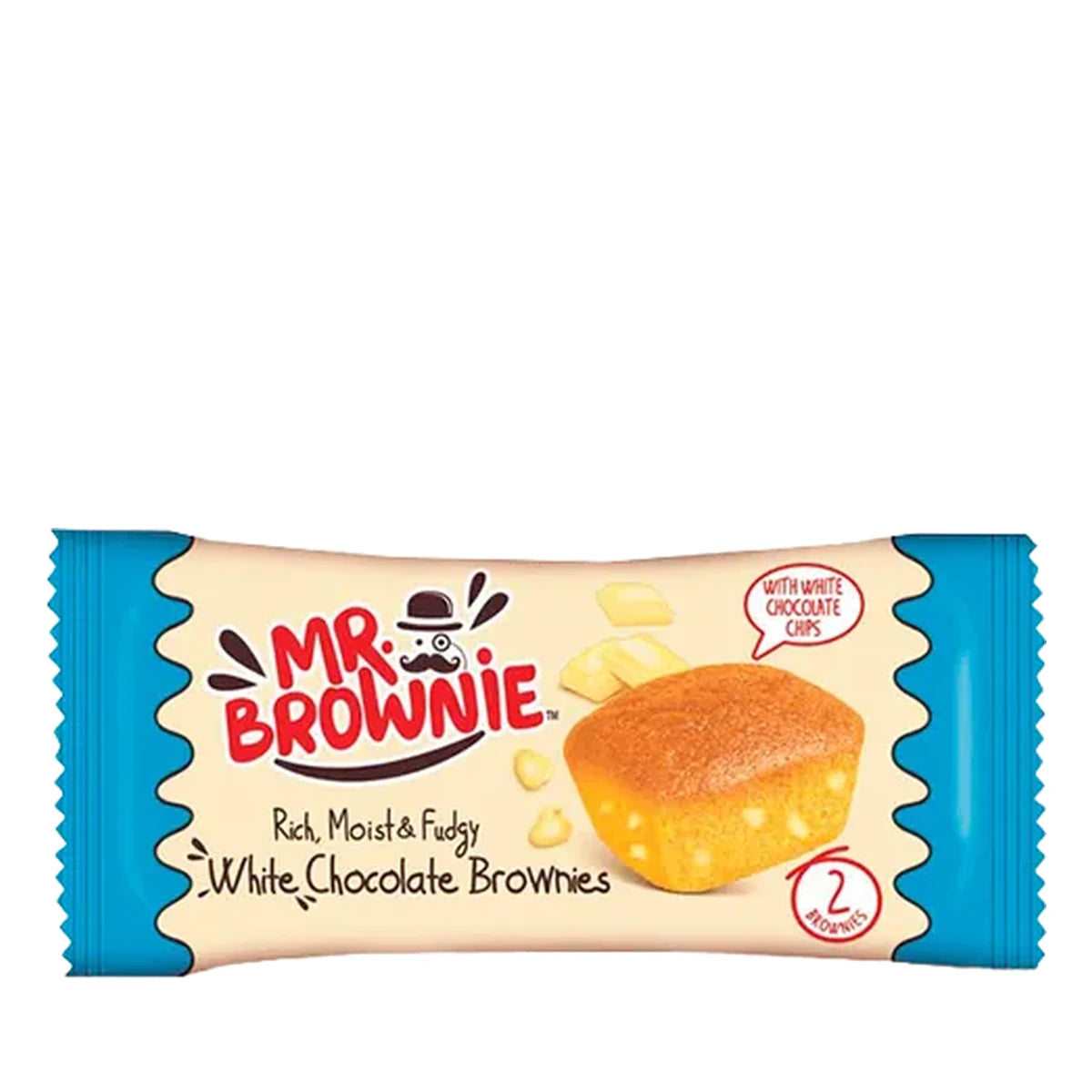 Mr Brownie Pocket chocolat blanc 50g