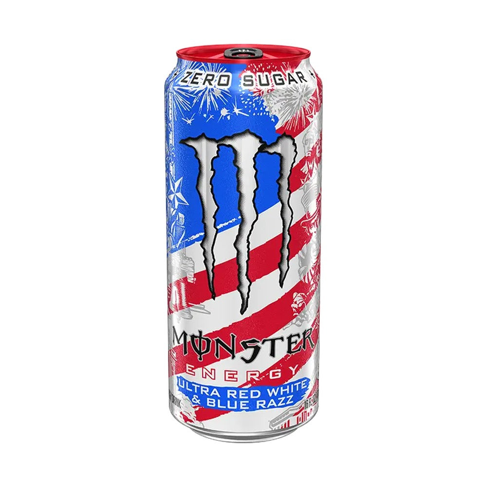 Monster Ultra Red White & Blue Razz (US) 50cl