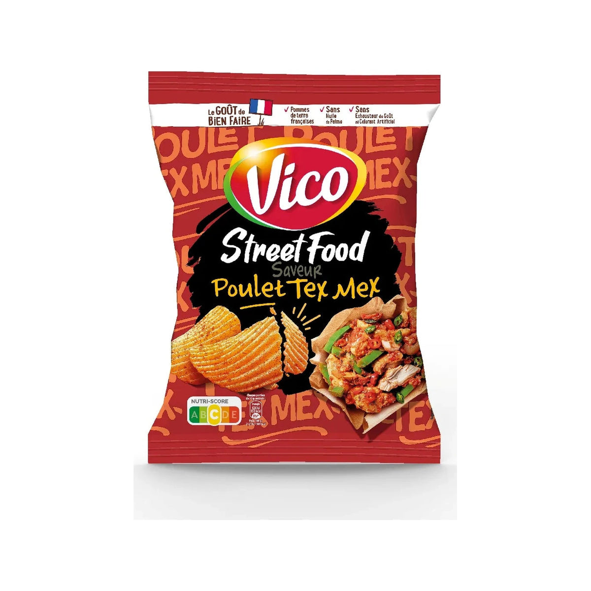 Chips Street Food poulet tex mex 120g