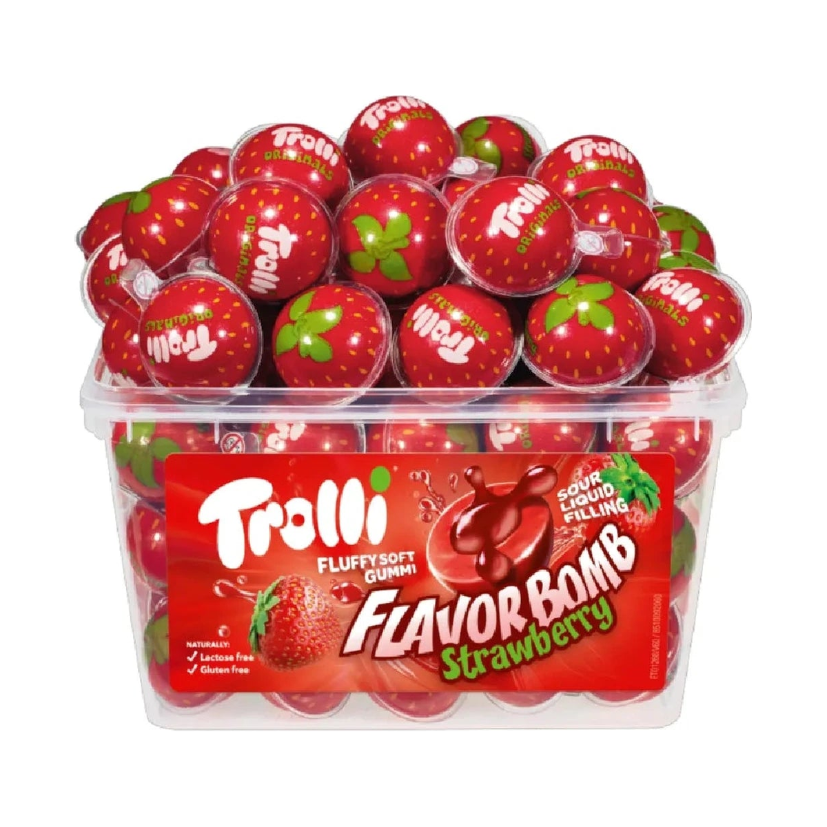 Trolli fraise gélifiée (unité)