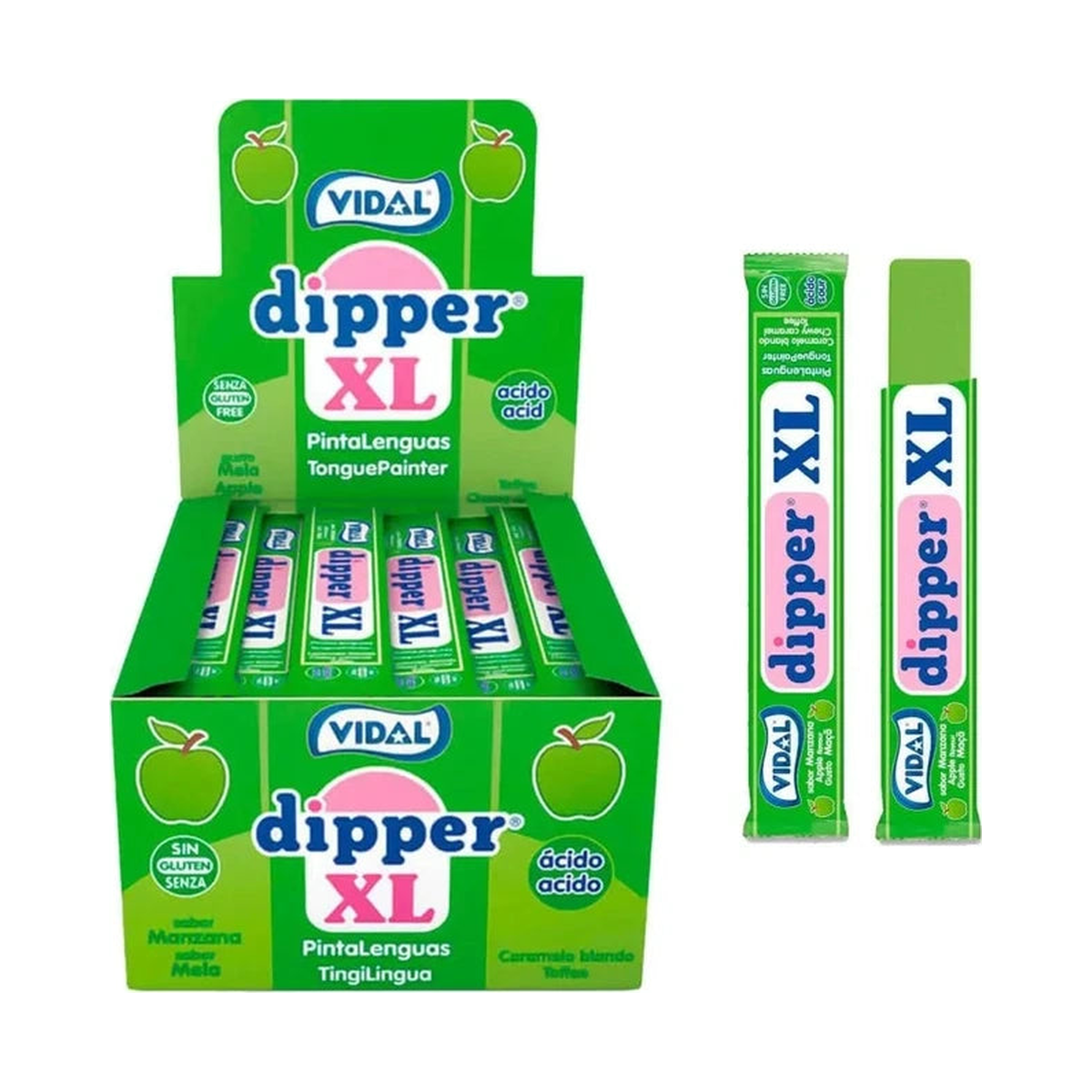 Vidal Dipper XL pomme — boîte de 100