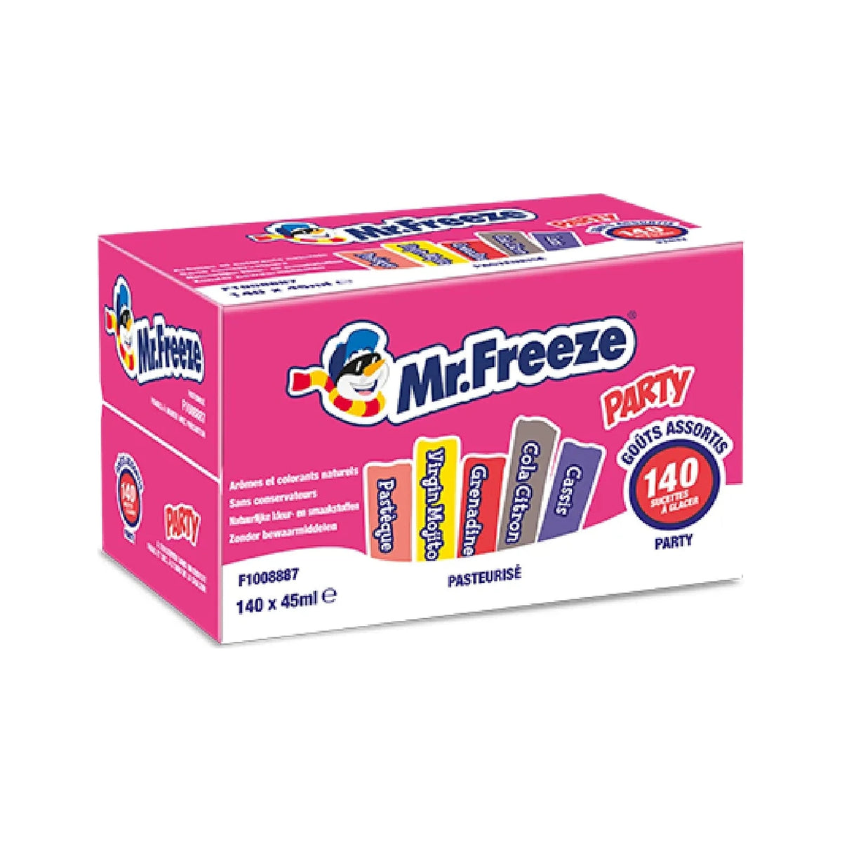Mr Freeze Party assorti — boîte de 140 (45 ml)