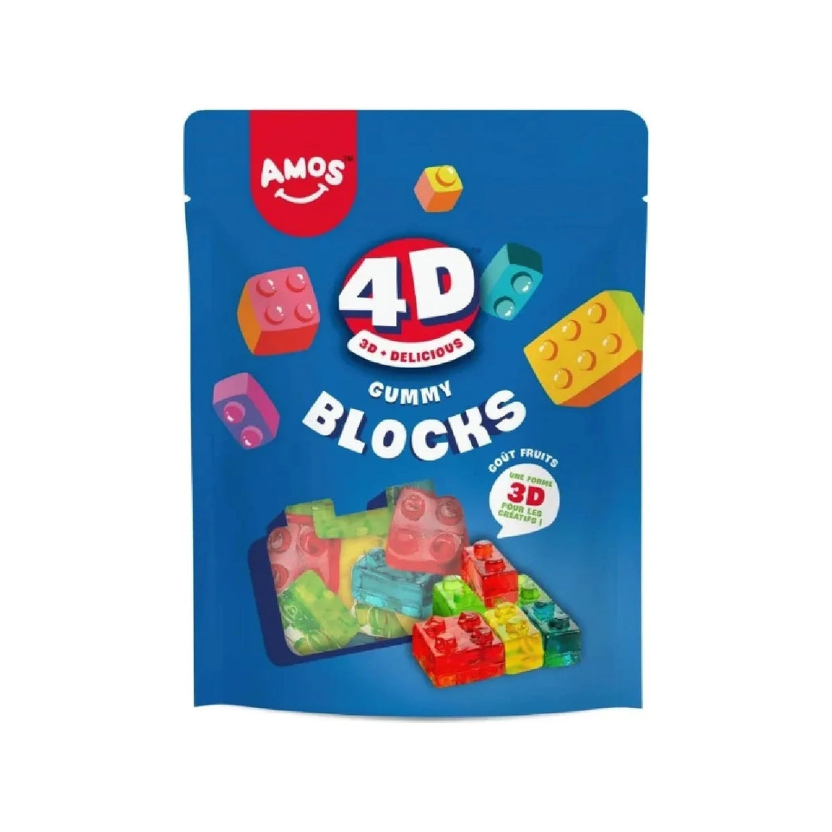 Amos 4D gummy blocks 120g