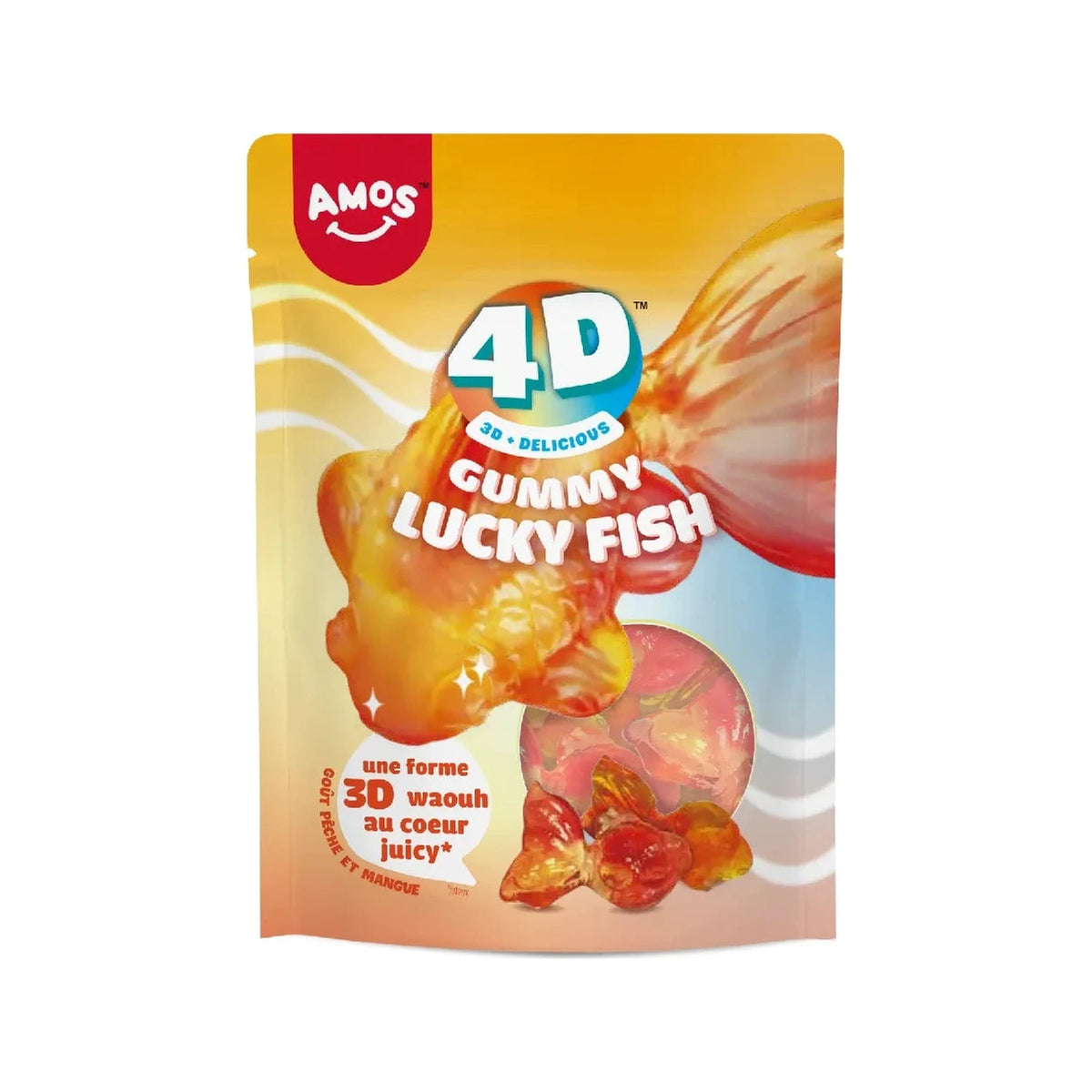 Amos 4D gummy lucky fish 120g