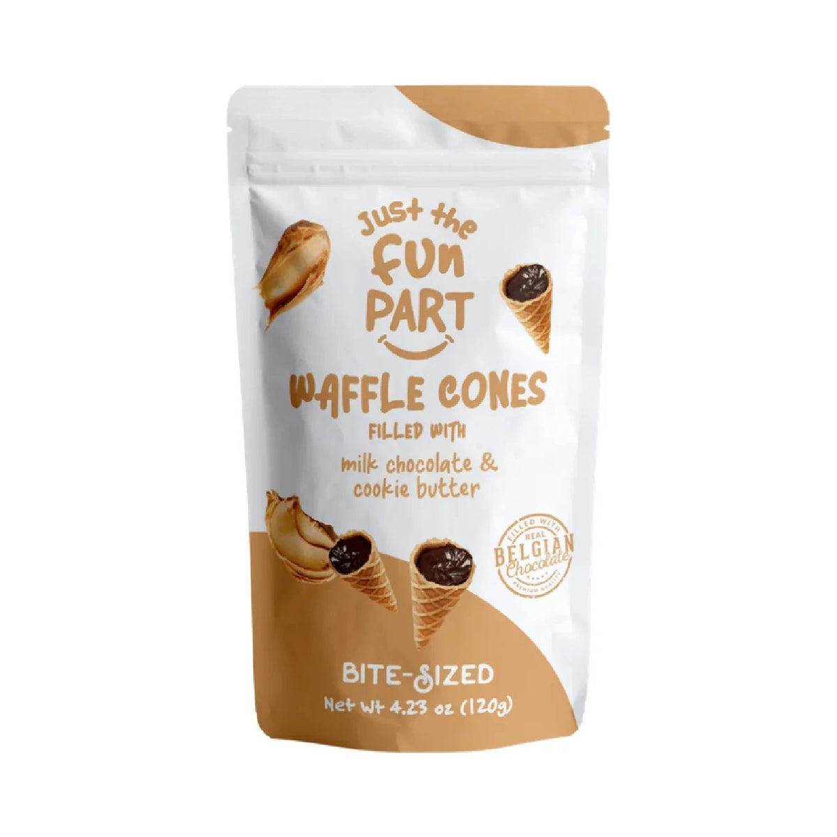 Waffle Cones chocolat au lait & cookie 120g