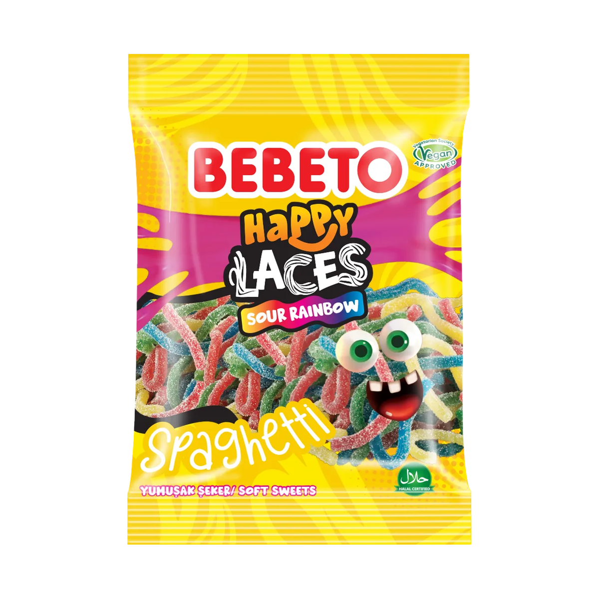 Bebeto spaghetti rainbow 80g