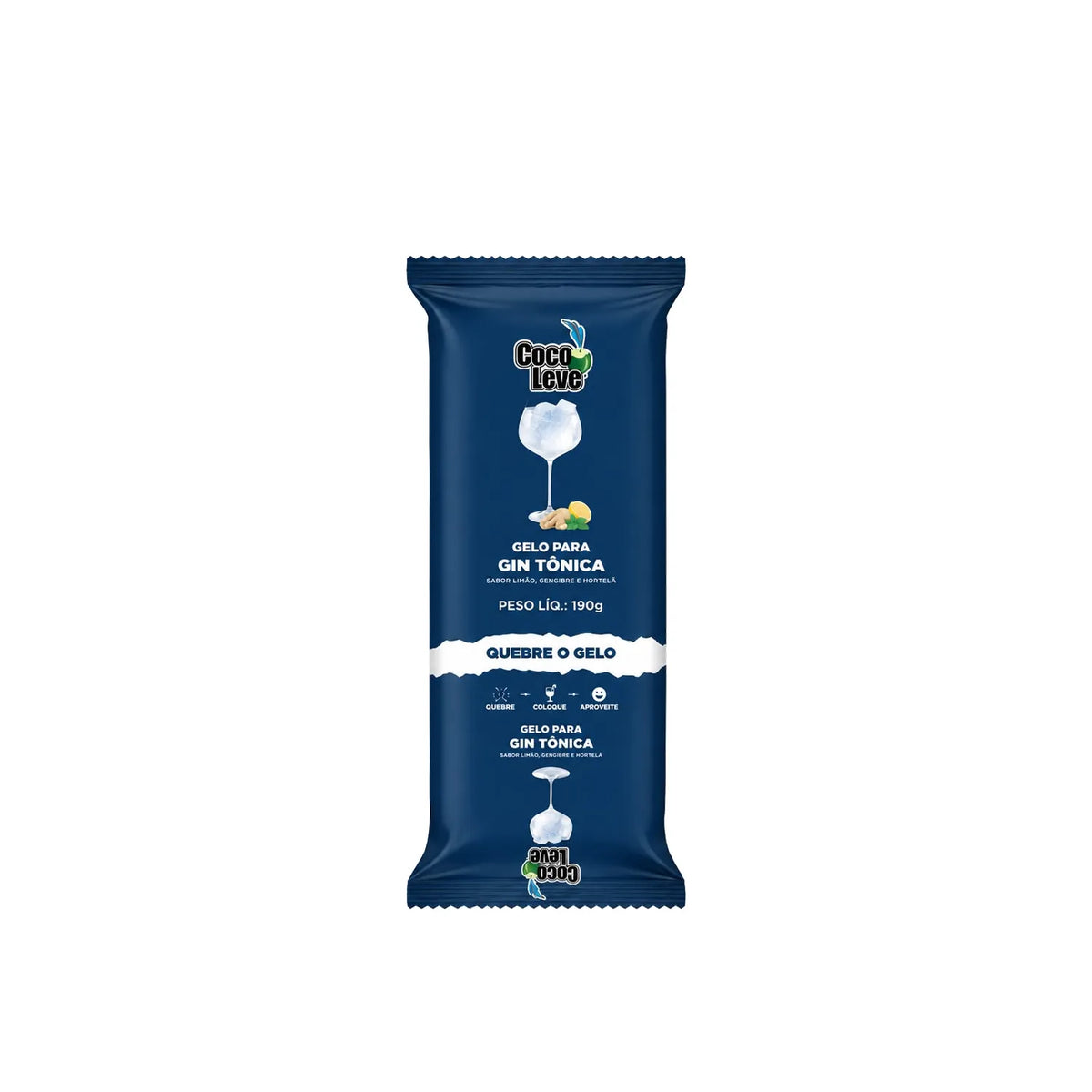 Coco Leve Maxi glaçon citron, gingembre & menthe 190g — spécial gin tonic