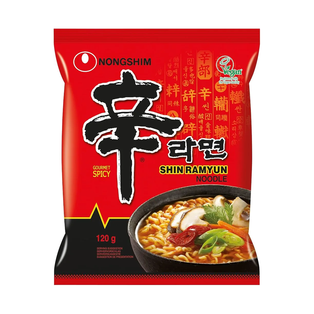 Nouilles Nongshim sachet 120g — carton de 20
