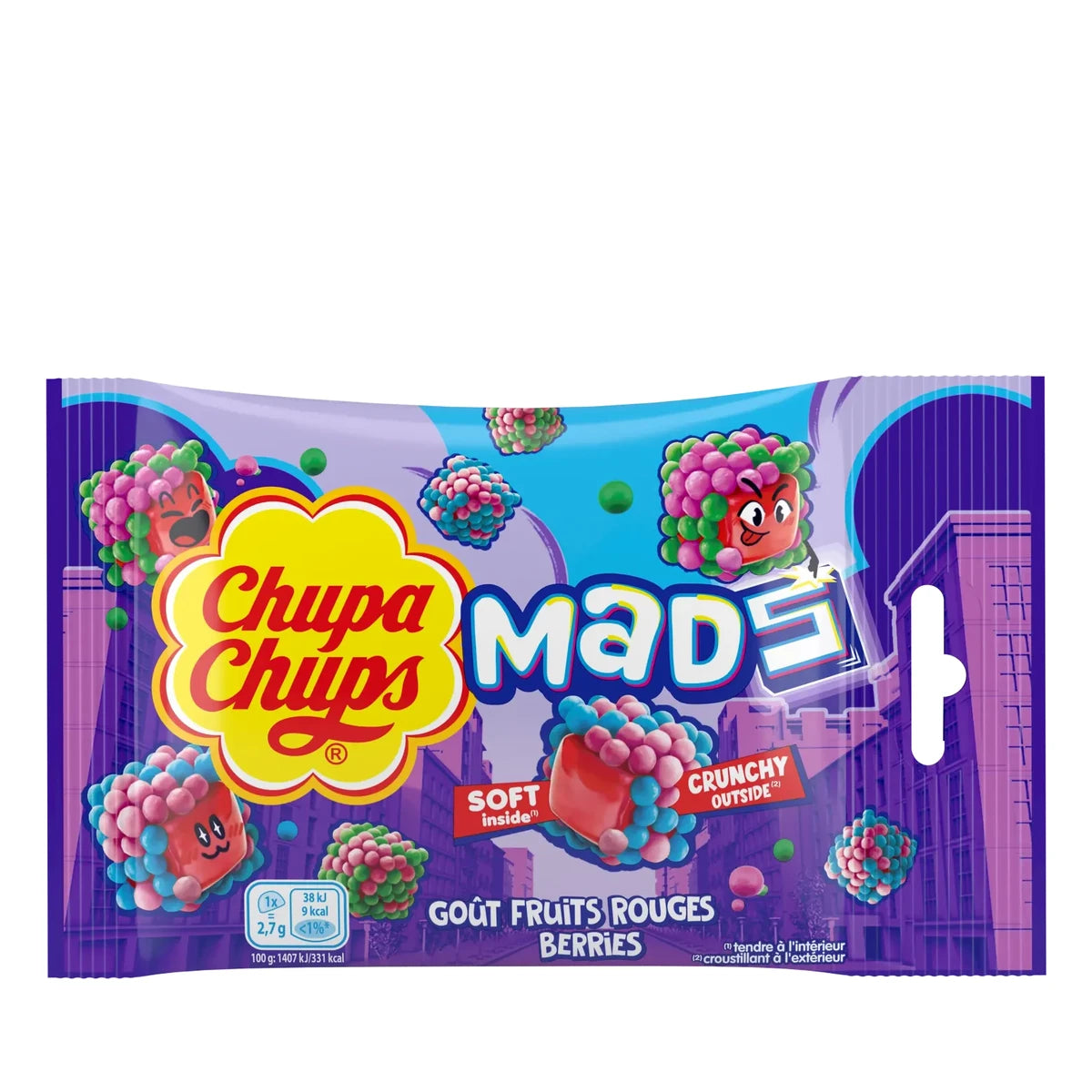 Chupa Chups Sachet Mads Berries 45g