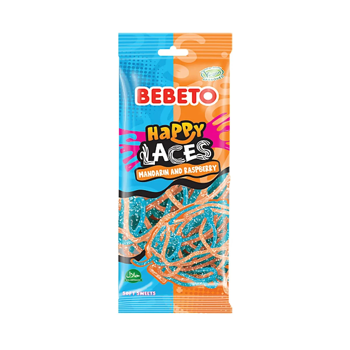 Bebeto Happy Laces mandarine & framboise 75g