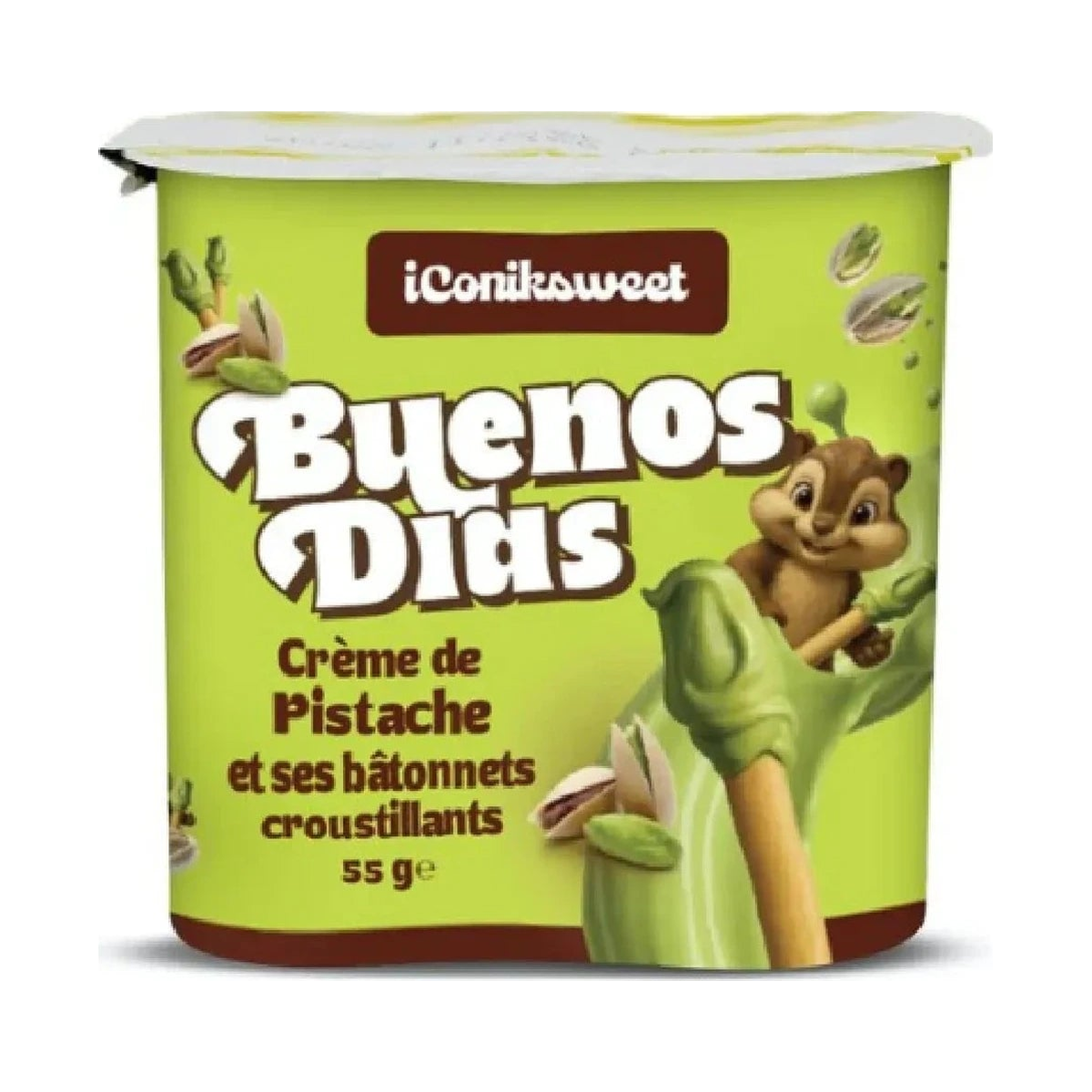 Buenos Dias bâtonnets pistache 55g
