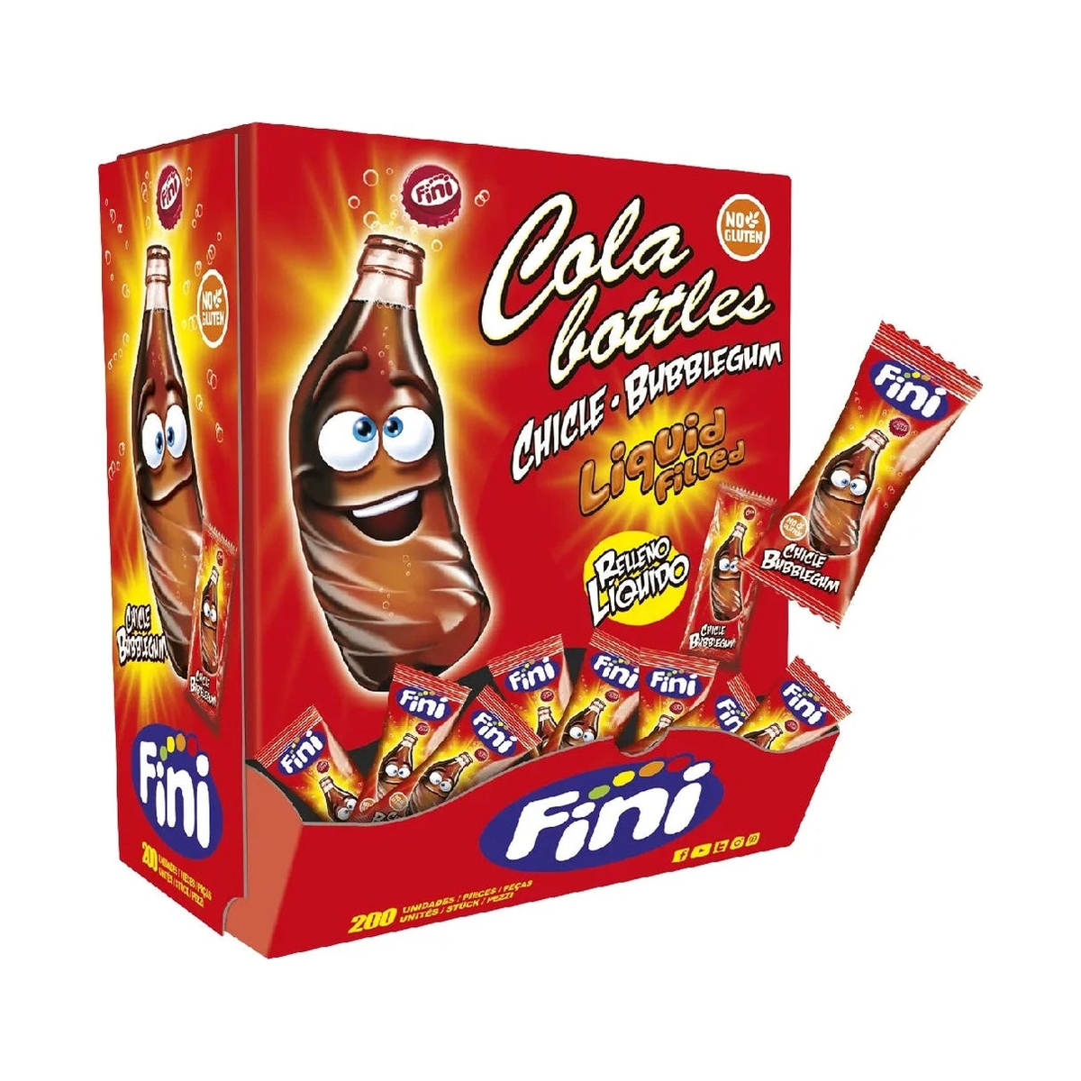Fini Boom cola bouteille — boîte de 200