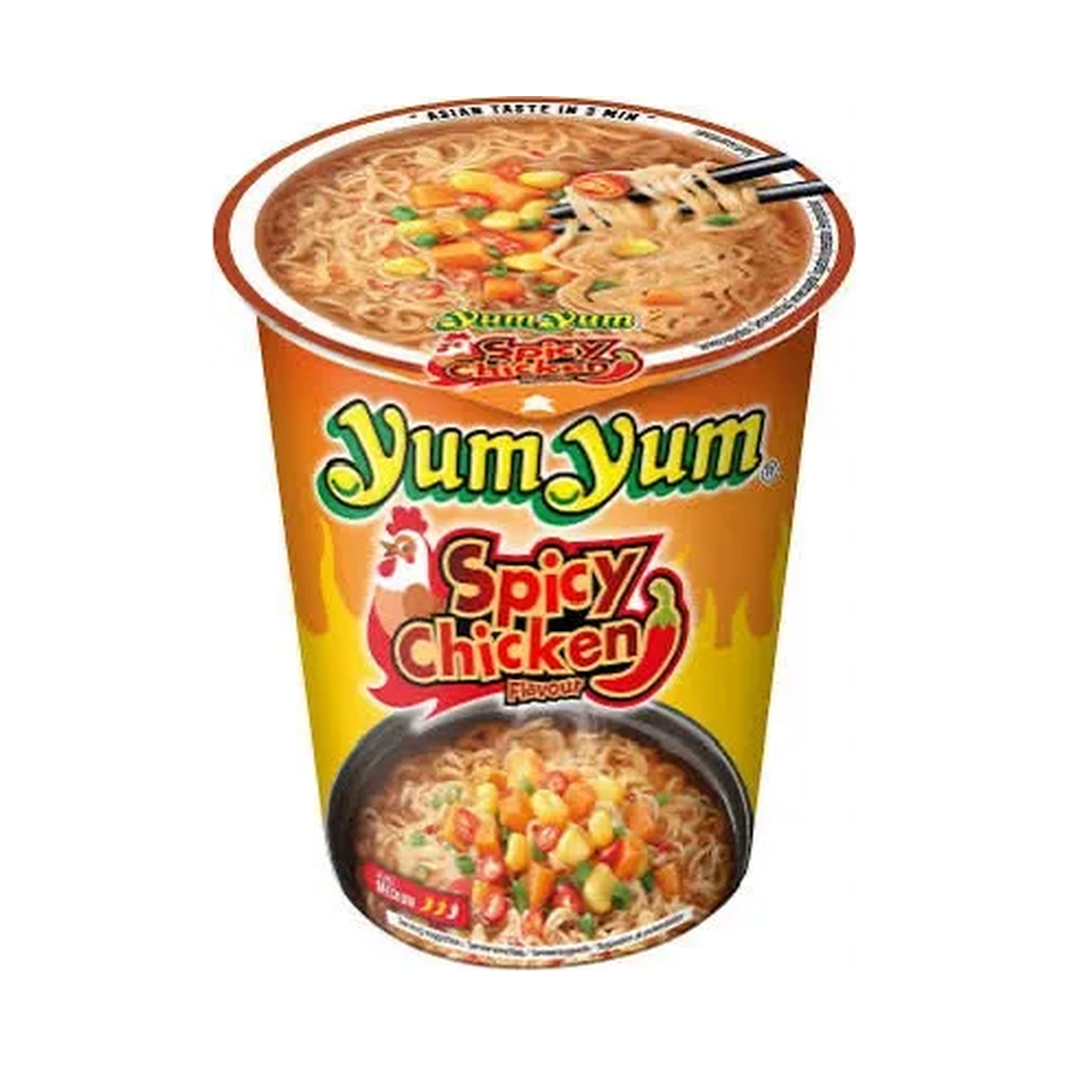 YumYum cup spicy chicken 70g — carton de 12