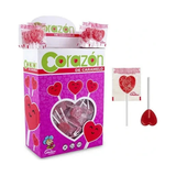 Sucettes cœur caramel — boîte de 200
