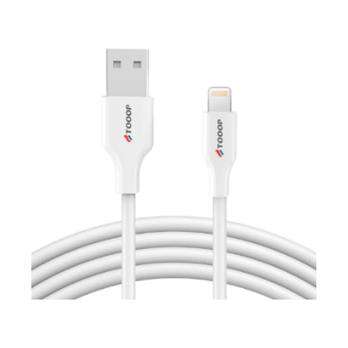 Tooop câble USB-A vers Lightning blanc 1 m