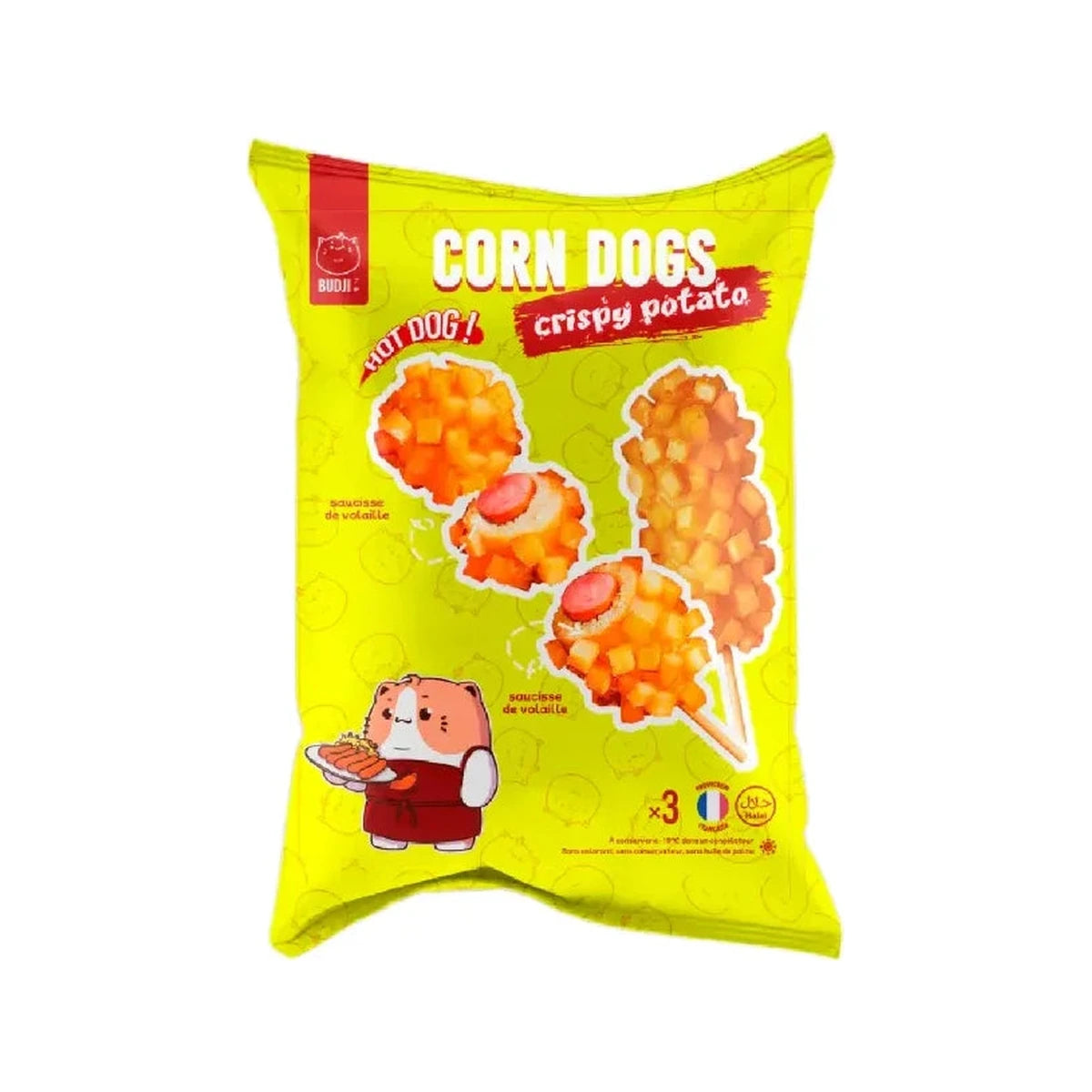 Corn Dogs crispy potato Hot Dog 400g